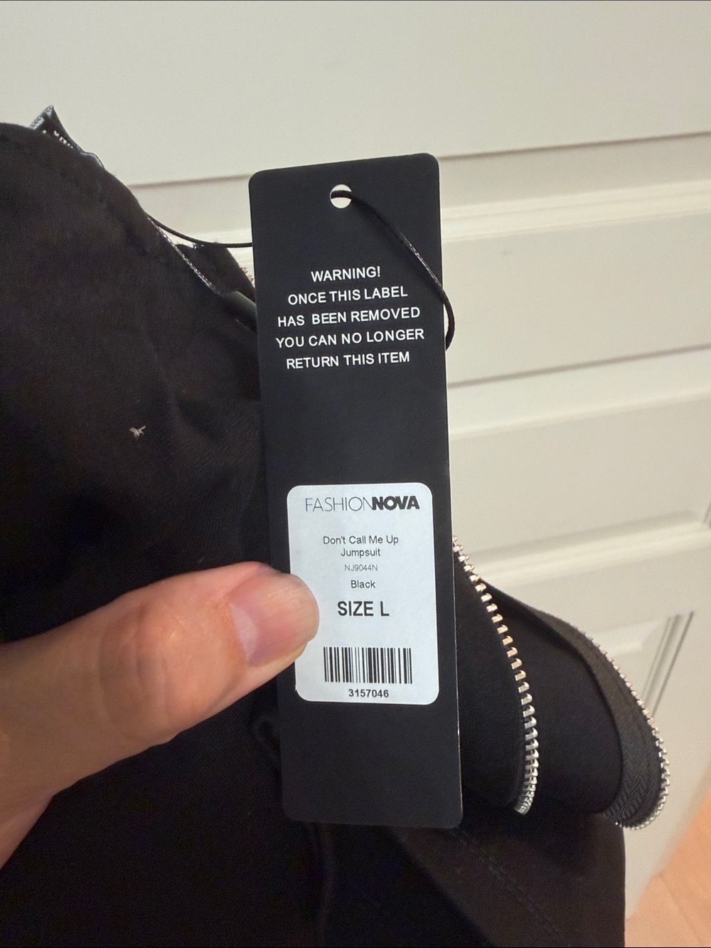 Fashion Nova Black Strappy Cutout Jumpsuit - Picture 4 of 4